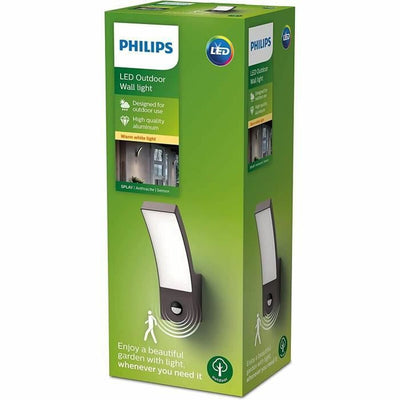 Wall Light Philips Splay Exterior 12 W Anthracite 1100 Lm (2700k) (Soft green)