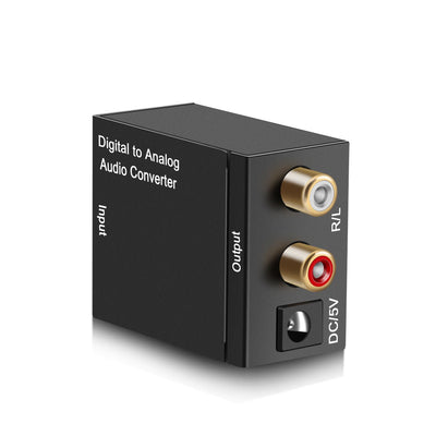 Adattatore Convertitore Audio Digitale Analogico Frequenza Cavo Fibra Ottica Ricarica USB
