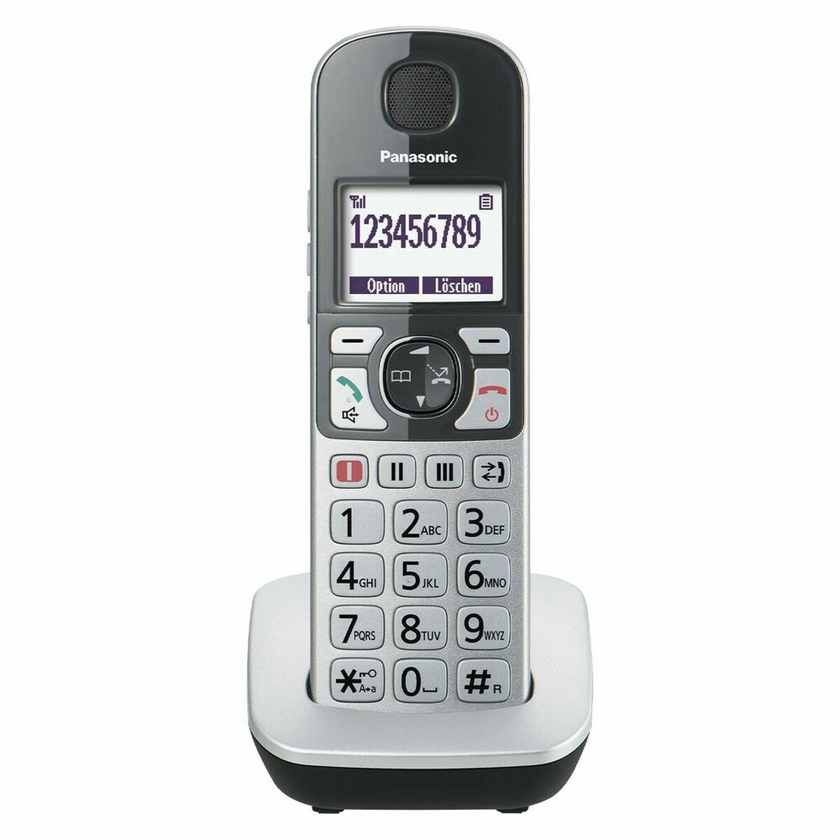 Telefono Senza Fili Panasonic KX-TGQ500GS Nero (Ricondizionati A)