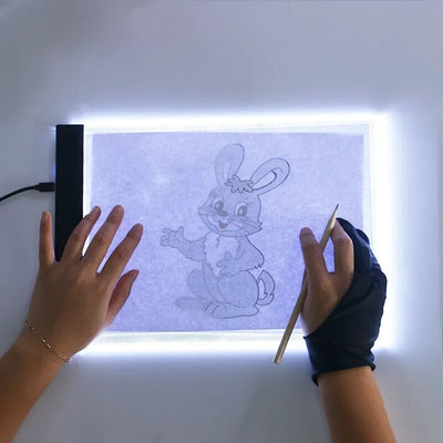 Tavolo Disegno USB Digitale A4 LED Grafica Elettronico Gioco Bambini Ragazzi 3 Livelli Regolazione Oscuramento