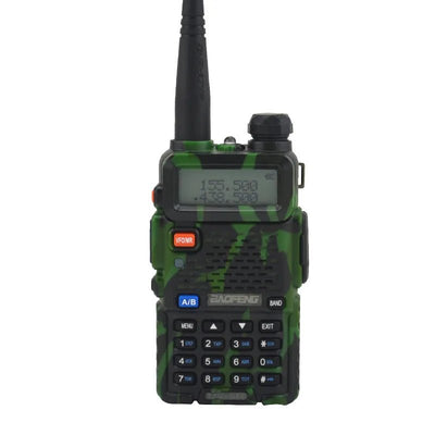 Walkie Talkie Dual Band Radio Bidirezionale VHF/UHF 136-174MHz 400-520MHz Ricetrasmettitore Portatile FM Auricolare