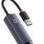 Adattatore USB C Ethernet Adattatore Alluminio Connessione Veloce Portatile