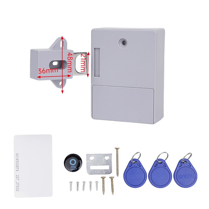 Serratura Elettronica Armadietto Sensore Invisibile Cassetto Hardware Sicurezza Bambini Senza Chiave Card