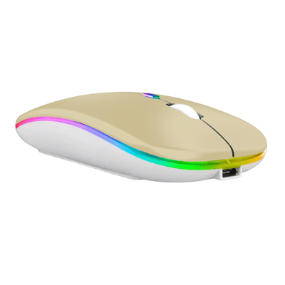 Mouse Wireless Bluetooth Ricaricabile USB RGB 1600 DPI 2,4 GHz Computer Portatile Tablet PC MacBook Mouse Gioco Gamer