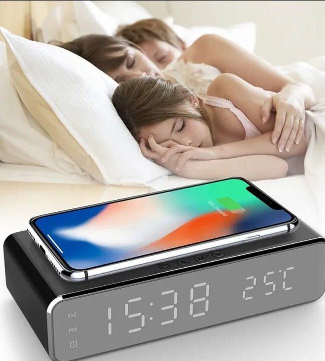 Sveglia Digitale Caricabatterie Wireless Ricarica Telefono Temperatura – LA  MAISON SMARTECH