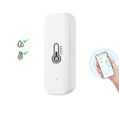 Sensore Umidità Temperatura Monitoraggio Wi-Fi Casa APP Batteria Google Home Alexa