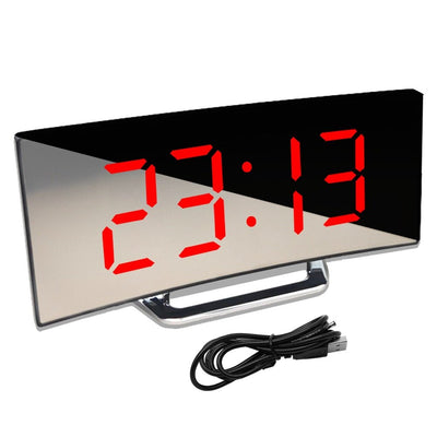 Sveglia Digitale Orologio Tavolo Decorazione Casa Temperatura Funzione Snooze LED Elettronico Allarme