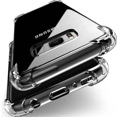 Custodia Cover Trasparente Telefono Silicone Antiurto Spessa Samsung Galaxy S20 S21FE S22 S23 Ultra S10 S9 S8 Plus S7 Edge Note 20 10 9 8