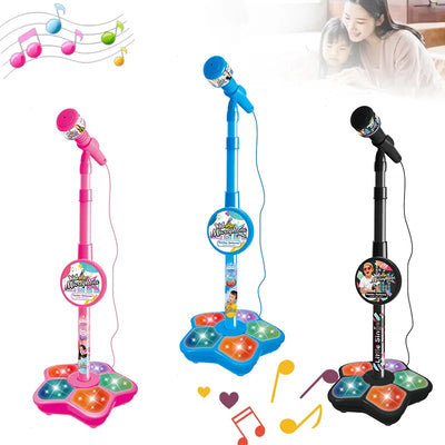 Microfono Bambini Karaoke Supporto Regalo Canzoni Musica Divertimento Volume