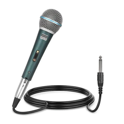 Microfono Professionale Riproduzione Suono Audio Karaoke Canto Riduzione Rumore