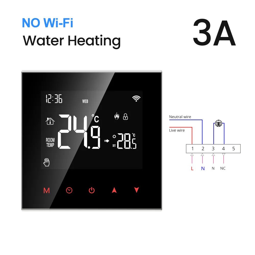 Termostato Intelligente WiFi Telecomando Elettrico Temperatura Caldaia  Acqua Gas Riscaldamento Pavimento