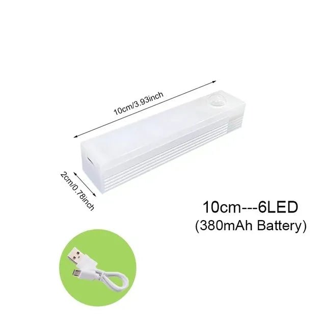 Luci LED Sensore Movimento Notte Magnete Incorporato Cameretta Armadio Dispensa Garage Ricaricabile Perline
