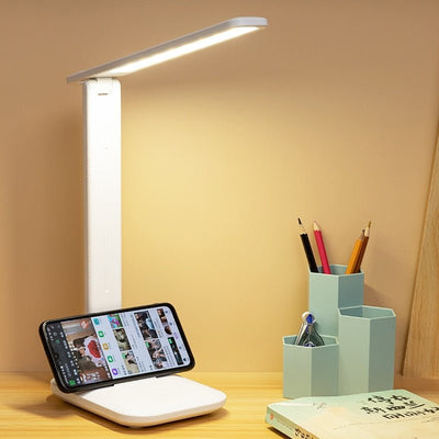 Lampada Tavolo LED 6000 mAh Regolabile Ricaricabile USB Pieghevole Protezione Notturna