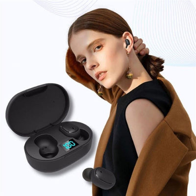 Auricolari Bluetooth 5.0 Microfono Wireless Custodia Ricarica Musica Suono Chiamate Colorati