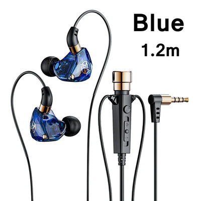 Auricolari Hi-Fi Microfono Cancellazione Rumore Chiamate Audio Musica Pulsanti Cavo