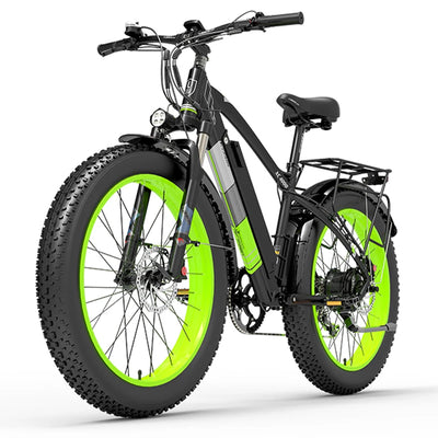 Bicicletta Elettrica Motore 1000W Velocità Batteria Ricarica 48V Display LCD 3.5 Pollici Freni Disco