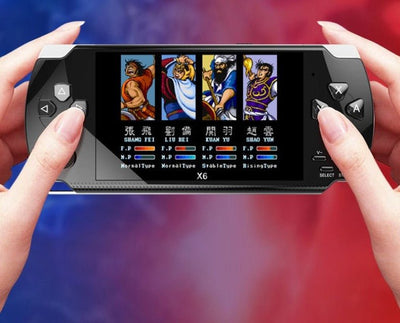 Console X6 Portatile 4.0 Pollici Videogiochi Mini Giochi 1500 Gratuiti Classici Supporto TV