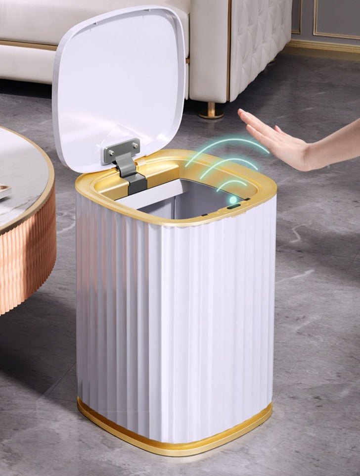 Pattumiera Elettronica Sensore Bagno Automatica Toilette Domestica Induzione Impermeabile Intelligente
