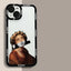Cover Custodia Arte Estetica David Mona Lisa Trasparente Telefono iPhone 15 14 Pro Max Plus