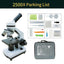 Microscopio 1600X 2500X Bambini Studenti Adulti Educativo Biologico Set Diapositive Adattatore Telefono