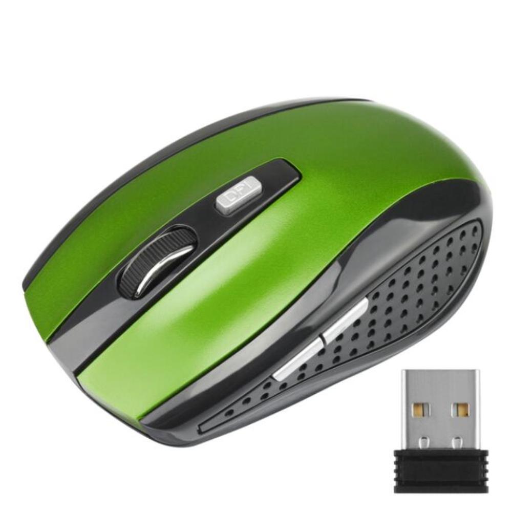 Mouse Wireless Ergonomico 6 Tasti 2.4GHz Computer Ufficio Gioco Ricevitore USB