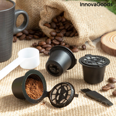 Set di 3 capsule da Caffè Riutilizzabili Recoff InnovaGoods (Ricondizionati A)