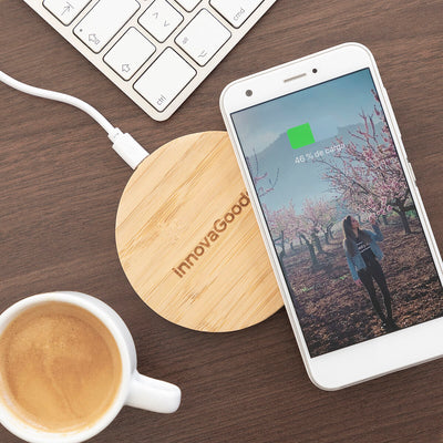 Bamboo Wireless Charger Wirber InnovaGoods (Refurbished A)