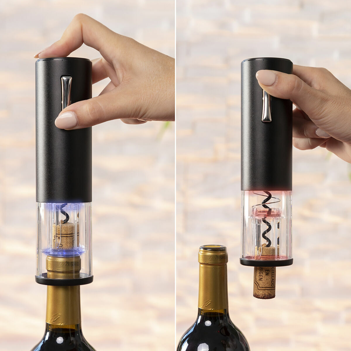 Cavatappi Elettrico Ricaricabile con Accessori per Vino Corklux InnovaGoods (Ricondizionati B)