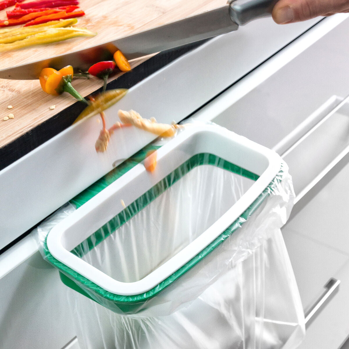 Bin Bag Holder Rubag InnovaGoods Home Houseware White Plastic 30 L (Refurbished A)