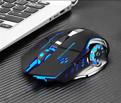 Mouse Wireless Ricaricabile Computer Gioco Bluetooth Silenzioso USB E-Sport Retroilluminato PC Gamer Gaming