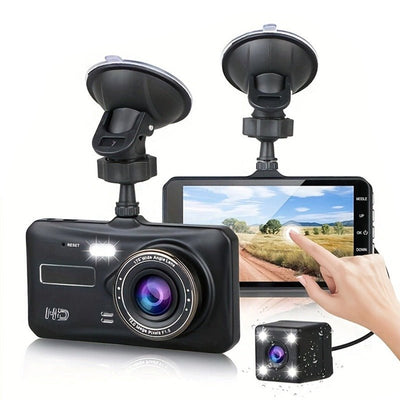Telecamera Anteriore Posteriore Dash Cam Videoregistratore Scatola Nera Full HD 1080P Sensore Registratore