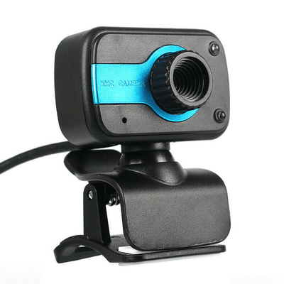 Webcam HD USB Microfono Esterno Suono Audio Rotazione 360 Gradi PC Computer