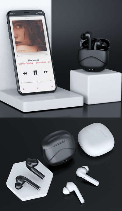 Auricolari Wireless TWS Bluetooth 5.1 Altoparlante Audio Musica Cuffie Custodia Ricarica