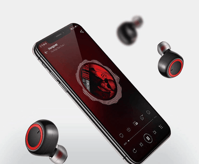 Auricolari Bluetooth 5.0 TWS Wireless Suono Tecnologia Custodia Ricarica Qualità Design Musica