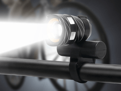 Luce Led Bicicletta Luminosità Lunga Distanza Regolabile Waterproof Batteria Ricarica