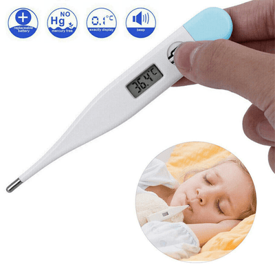 Termometro Digitale Display LCD Led Chiaro Temperatura Misurazione Bambini