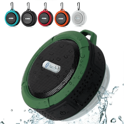 Mini Altoparlante Waterproof Bluetooth Speaker Ventosa Ricarica USB Batteria