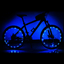 Luci LED Ruota Bicicletta Vano Batteria Luminosità Sicurezza Blu Rosso Rilevamento Movimento