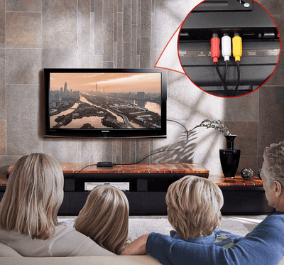 Convertitore HDMI AV Adattatore Audio Video 1080P