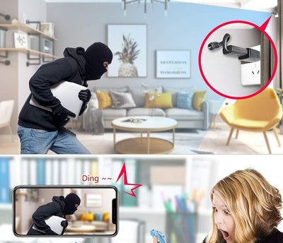 Mini Telecamera Wi-Fi USB 1080P Rilevamento Movimento Sicurezza Domestica