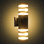 Lampada Parete LED Cilindro Alluminio Impermeabile Design
