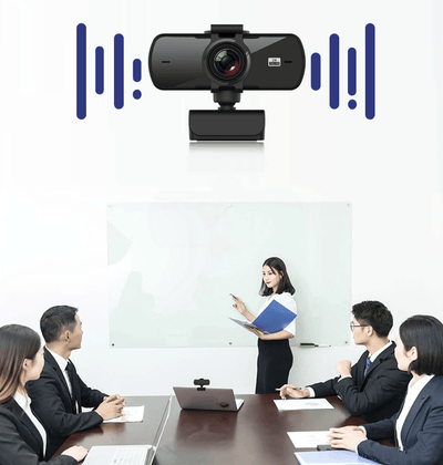 Webcam 2K Full HD Microfono Fotocamera Video PC Computer Laptop Online