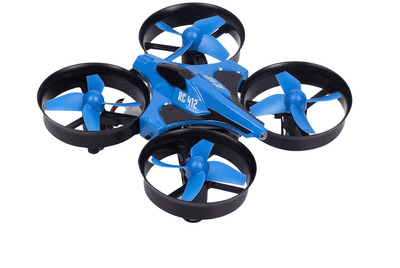 Drone Mini Telecomando Volo Divertimento Sicurezza Ricarica 4 Luci LED Eliche