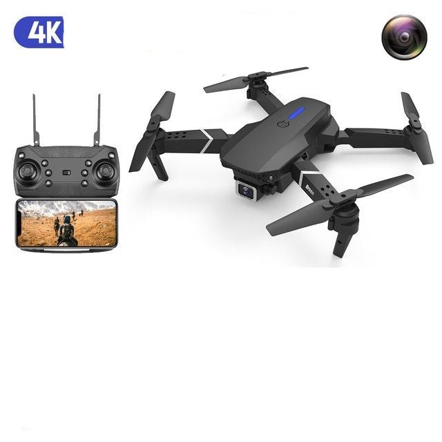 Drone 4K 1080P Grandangolo HD Fotocamera Pieghevole RC Elicottero WiFi FPV Altezza Regalo Giocattolo