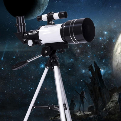 Telescopio Astronomico Treppiede Osservazione Ufo Stelle Luna