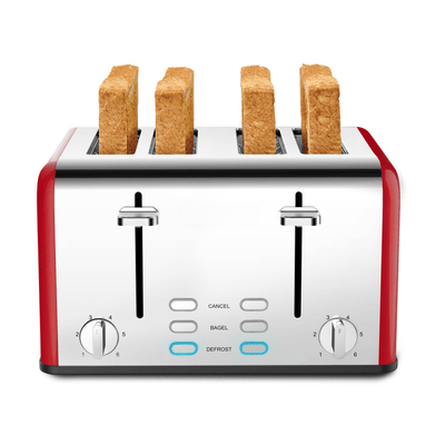 Tostapane Elettrico 4 Fette Acciaio Inossidabile Toast Pane Colazione Casa Cucina