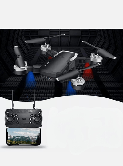 Drone WiFi Fotocamera Grandangolare 4K HD Volo Divertimento Riprese Batteria Telecomando